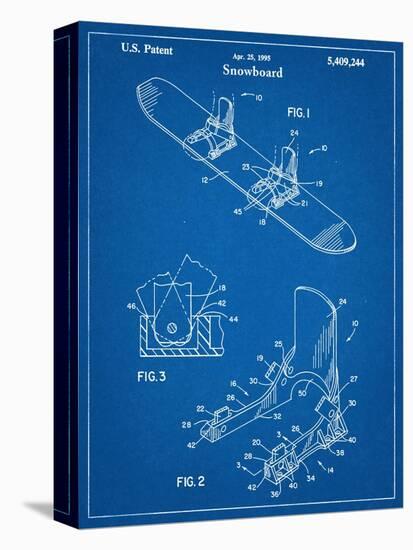 Snowboard Patent-null-Stretched Canvas