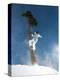Snowboarder Mid-Air During Jump-null-Premier Image Canvas