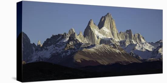 Snowcapped Mountain Range, Mt Fitzroy, Argentine Glaciers National Park, Santa Cruz Province-null-Stretched Canvas