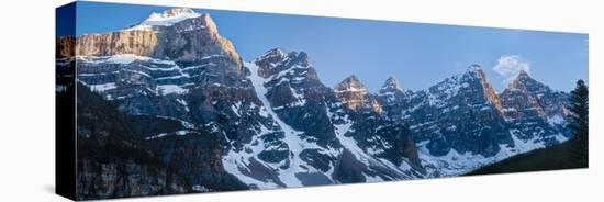 Snowcapped mountain range, Valley of Ten Peaks, Banff National Park, Alberta, Canada-Panoramic Images-Premier Image Canvas