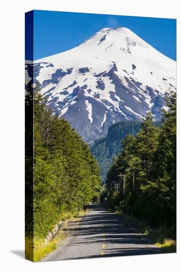 Snowcapped Volcano Villarrica Towering Above Pucon, Southern Chile, South America-Michael Runkel-Premier Image Canvas