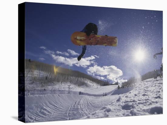 Snoweboarder in Action on the Vert, Aspen, Colorado, USA-null-Premier Image Canvas