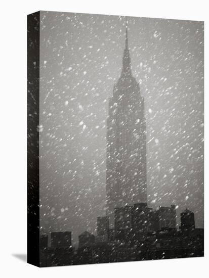 Snowfall in New York City-Christopher C Collins-Premier Image Canvas