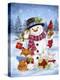 Snowman and Wood's Friends-MAKIKO-Premier Image Canvas