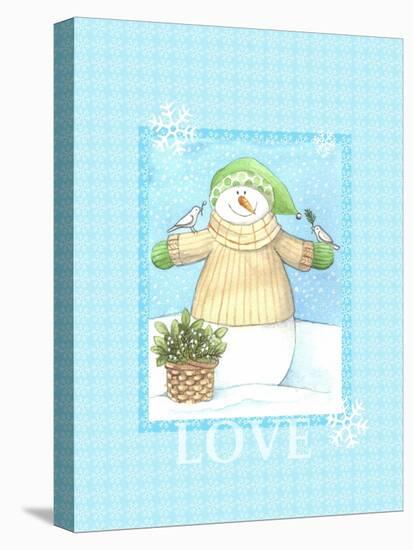 Snowman Dove Love-Melinda Hipsher-Premier Image Canvas