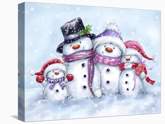 Snowman Family-MAKIKO-Premier Image Canvas