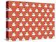 Snowman Pattern Red-Anne Cote-Premier Image Canvas