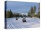 Snowmobiling in the Western Area of Yellowstone National Park, Montana, USA-Alison Wright-Premier Image Canvas