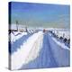 Snowploughed Road, Derbyshire Peak District, 2019 (Oil on Canvas)-Andrew Macara-Premier Image Canvas