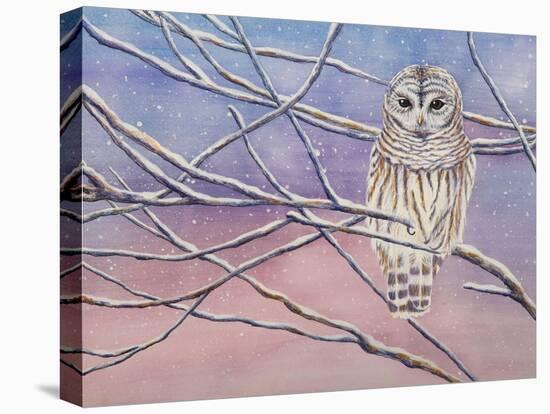 Snowy Barred Owl-Michelle Faber-Premier Image Canvas