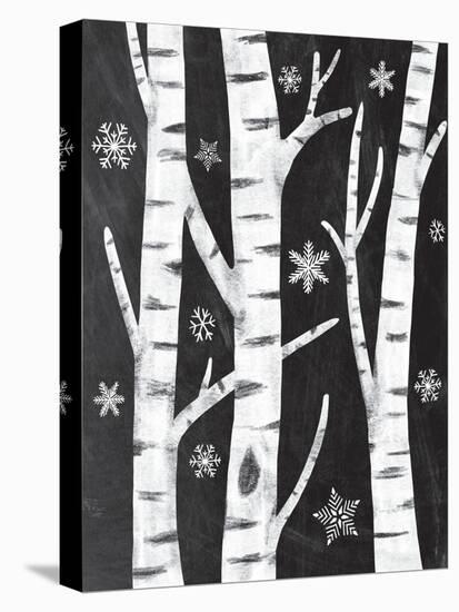 Snowy Birches-Mary Urban-Stretched Canvas