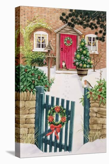 Snowy Front Garden-Linda Benton-Premier Image Canvas