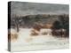 Snowy Landscape (Vallée De La Loue), C.1876 (Oil on Canvas)-Gustave Courbet-Premier Image Canvas