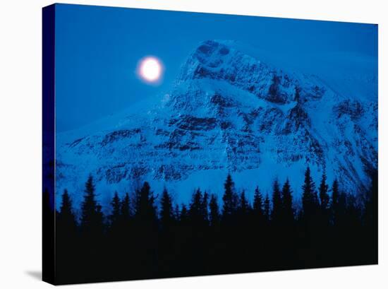 Snowy Mountain-Peter Lilja-Stretched Canvas