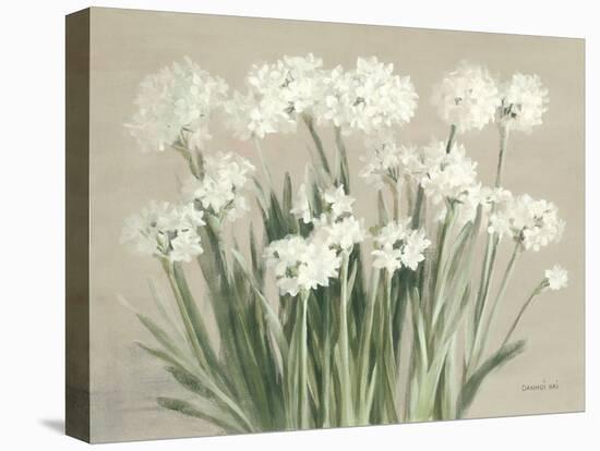 Snowy Paperwhites Neutral-Danhui Nai-Stretched Canvas