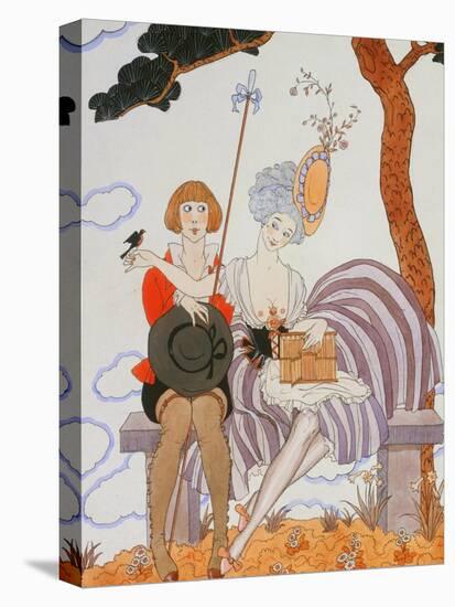 So Much or the Bird Is Quickly Tamed; Tant Mieux Ou L'Oiseau Vite Apprivoise-Georges Barbier-Premier Image Canvas