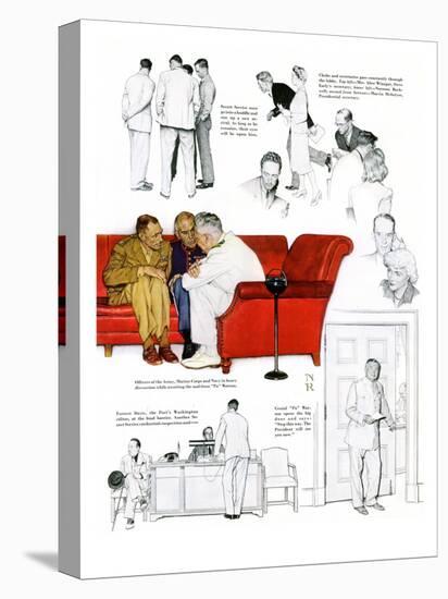 "So You Want to See the President" C, November 13,1943-Norman Rockwell-Premier Image Canvas