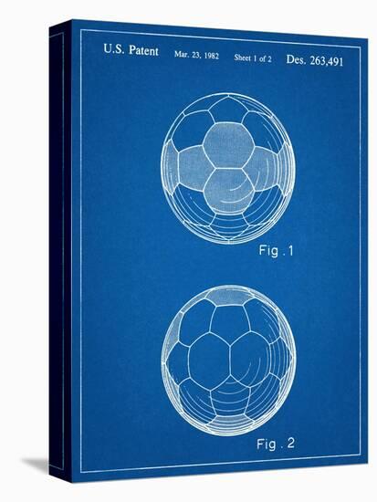 Soccer Ball Patent-null-Stretched Canvas