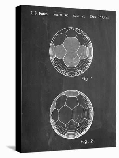 Soccer Ball Patent-null-Stretched Canvas