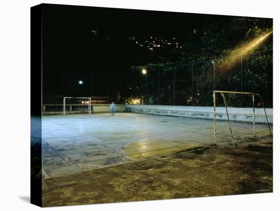 Soccer field Lit Up at Night, Rio de Janeiro, Brazil-null-Premier Image Canvas