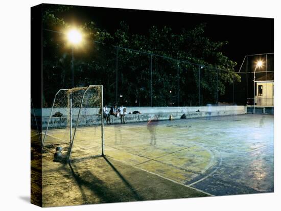 Soccer field Lit Up at Night, Rio de Janeiro, Brazil-null-Premier Image Canvas