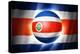 Soccer Football Ball with Costa Rica Flag-daboost-Stretched Canvas