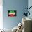 Soccer Football Ball with Iran Flag-daboost-Stretched Canvas displayed on a wall