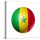 Soccer Football Ball With Senegal Flag-daboost-Stretched Canvas