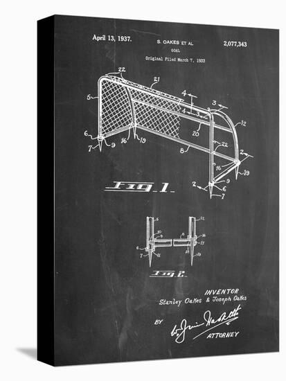 Soccer Goal Patent Art-Cole Borders-Stretched Canvas