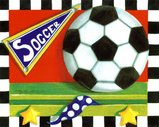 Soccer-Kathy Middlebrook-Stretched Canvas