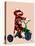Sock Monkey Tricycle-Fab Funky-Stretched Canvas
