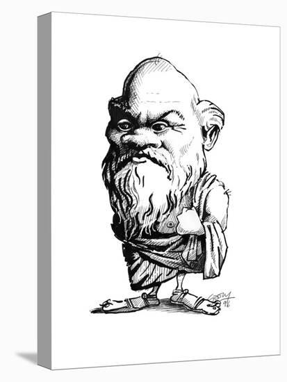 Socrates, Caricature-Gary Gastrolab-Premier Image Canvas