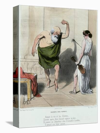 Socrates Visiting Aspasia-Honore Daumier-Premier Image Canvas