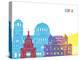 Sofia Skyline Pop-paulrommer-Stretched Canvas