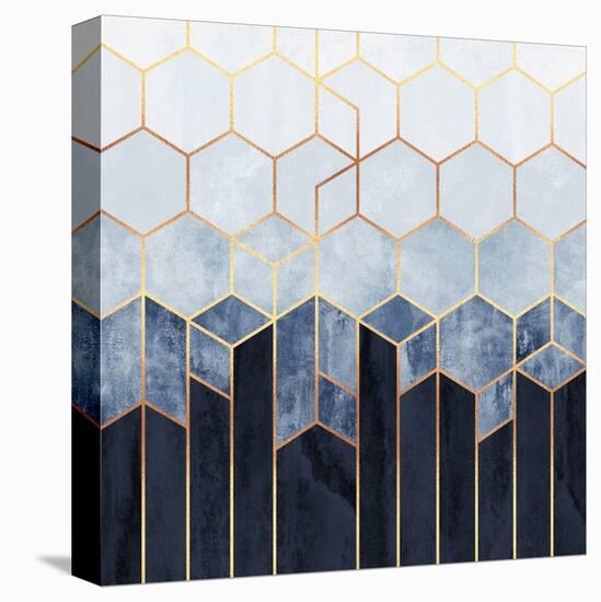 Soft Blue Hexagons-Elisabeth Fredriksson-Premier Image Canvas