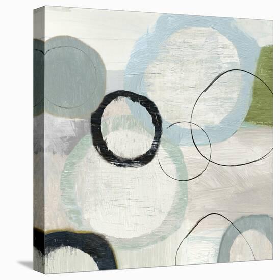 Soft Blue Rings I-Tom Reeves-Stretched Canvas