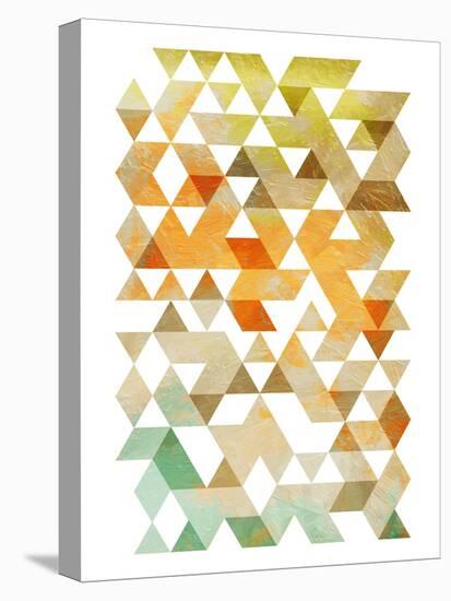 Soft Earth Triangles-OnRei-Stretched Canvas