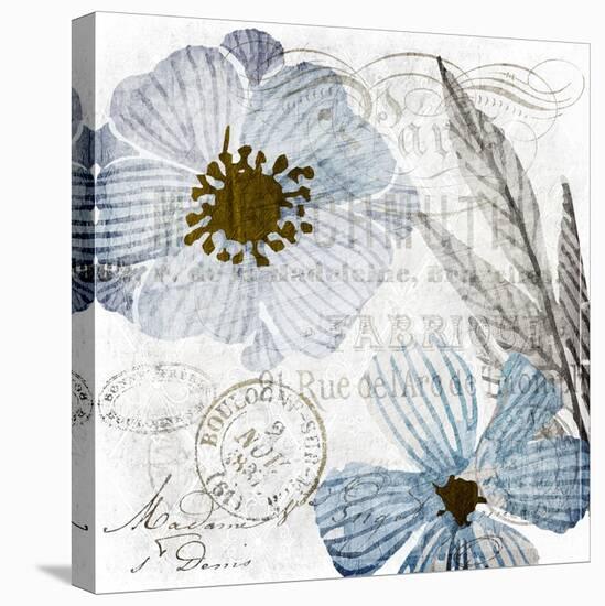 Soft Floral Blue 2-Kimberly Allen-Stretched Canvas