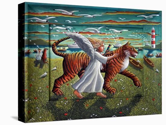 SOJURN OF THE ANGEL, THE PARROT AND THE TIGER-PJ Crook-Premier Image Canvas