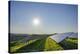 Solar panels wit sun, Franconia, Bavaria, Germany-Raimund Linke-Stretched Canvas