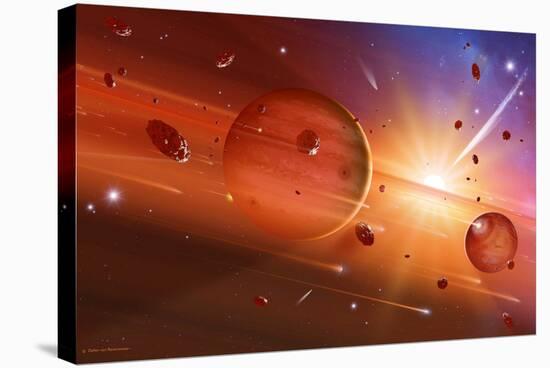 Solar System Formation-Detlev Van Ravenswaay-Premier Image Canvas