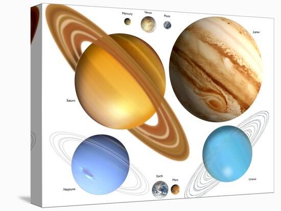 Solar System Planets-Victor Habbick-Premier Image Canvas