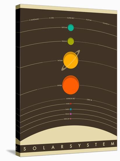 Solar System-Jazzberry Blue-Stretched Canvas