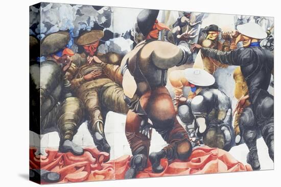 Soldiers at Rye-Edward Burra-Premier Image Canvas