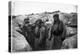 Soldiers in a Trench Wearing a Gas Mask and Oxygen Supply in Nieuwpoort, 1915-Jacques Moreau-Premier Image Canvas