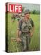 Soldiers Walking Through Grass in Vietnam, June 12, 1964-Larry Burrows-Premier Image Canvas