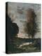 'Soleil Couchant', c1910-Jean-Baptiste-Camille Corot-Premier Image Canvas