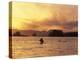 Solo Kayaker Enjoys Sunset, Ketchikan, Alaska, USA-Howie Garber-Premier Image Canvas