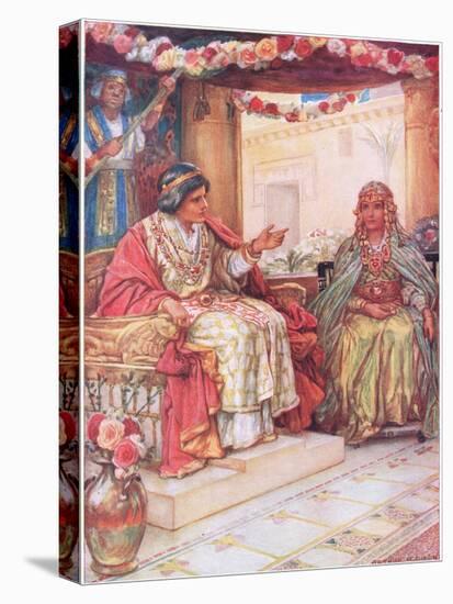 Soloman and the Queen of Sheba-Arthur A. Dixon-Premier Image Canvas