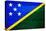 Solomon Islands Flag Design with Wood Patterning - Flags of the World Series-Philippe Hugonnard-Stretched Canvas